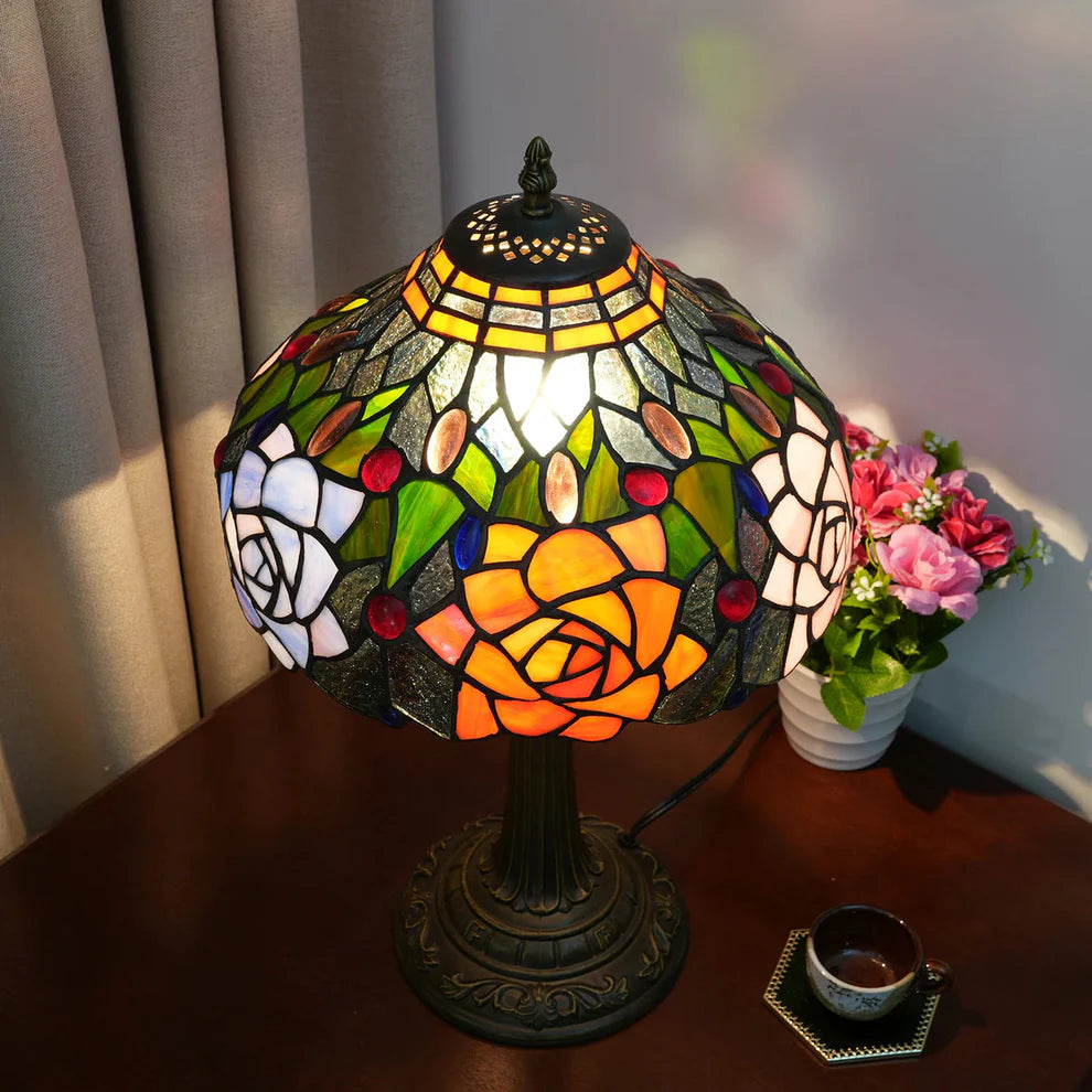 Floral Roses Table Lamp 30cm