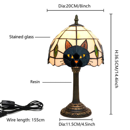 Black cat table lamp