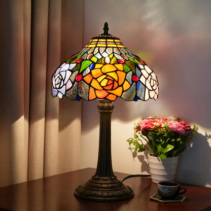 Floral Roses Table Lamp 30cm
